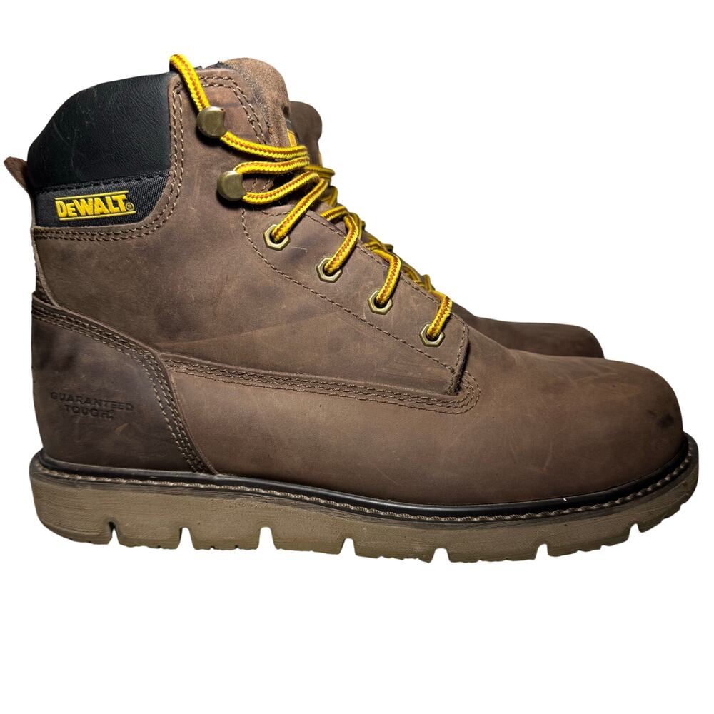 Men's Flex 6'' Work Boots - Steel Toe - Brown Palm Crazy Size 11